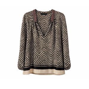 Elizabeth and James Silk Beaded Blouse